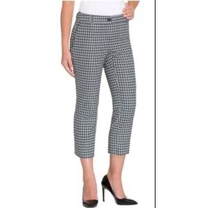 Hilary Radley Black White Capri Pants Size 8